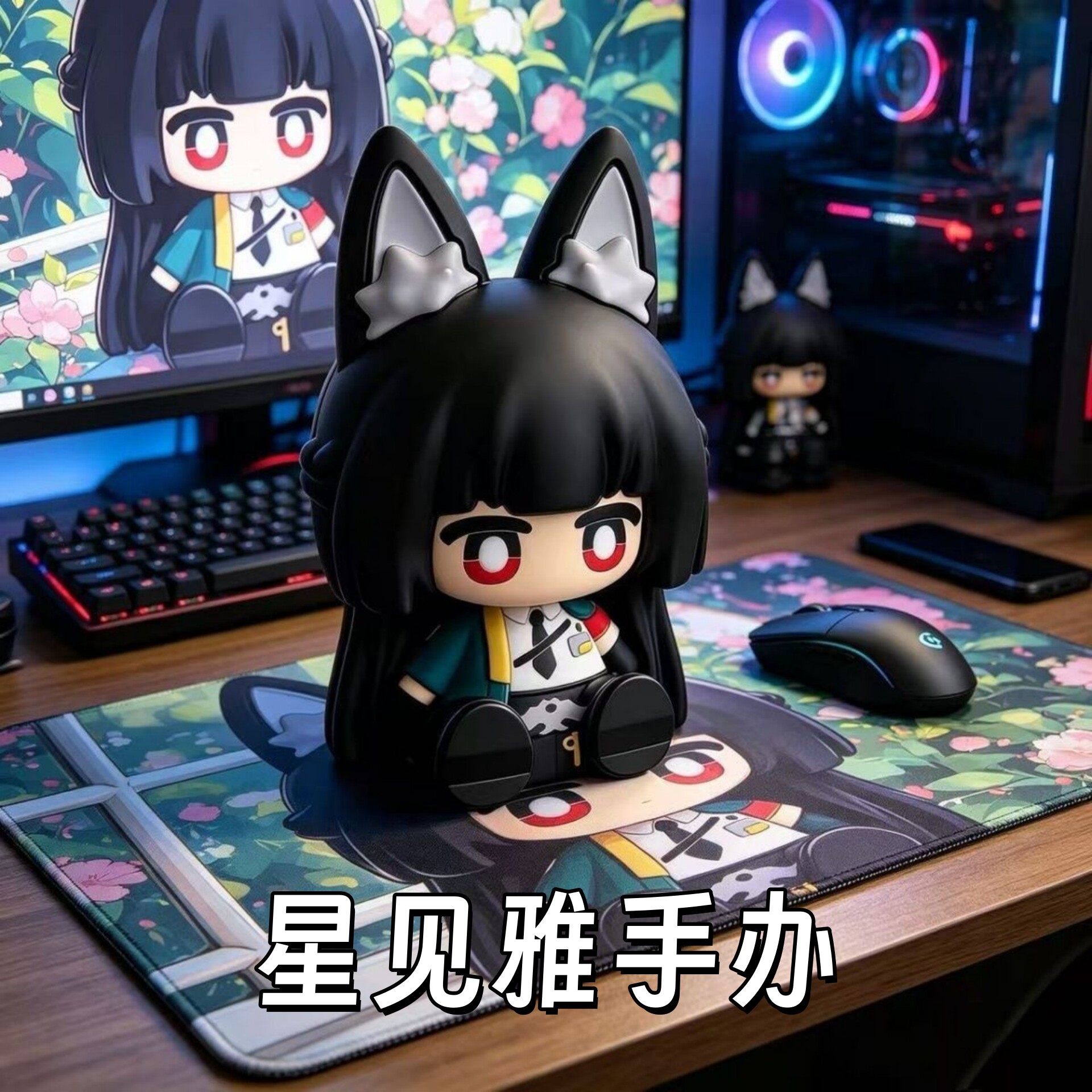 可爱星见雅手办狐耳科长绝区零