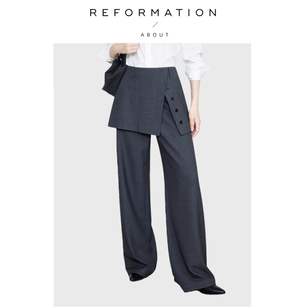 【现货】About Reformation两件裙帘裤微喇直筒裤天丝羊毛西装裤,女装/女士精品,大码裤装,淘宝优惠券,粉丝福利购,淘宝优惠卷