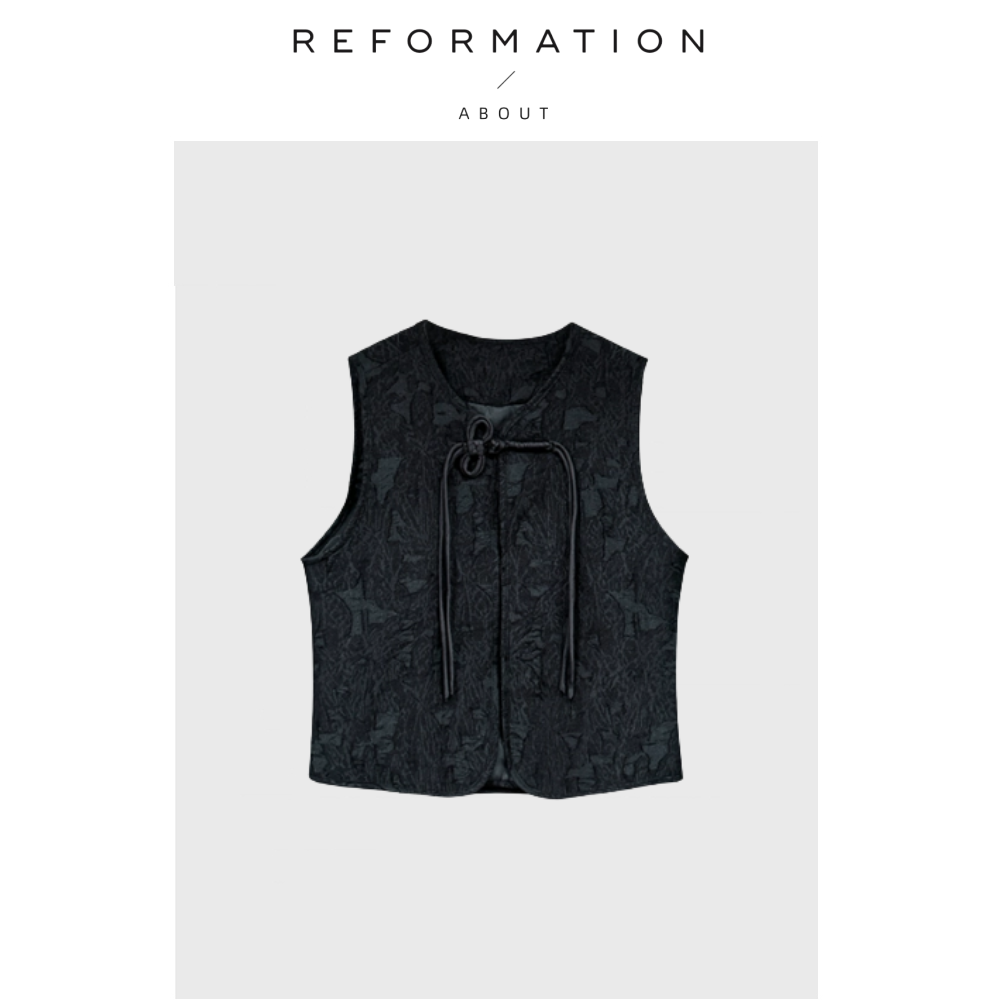 【现货】About Reformation新中式马甲坎肩背心上衣盘扣提花外套,女装/女士精品,大码内搭,淘宝优惠券,粉丝福利购,淘宝优惠卷