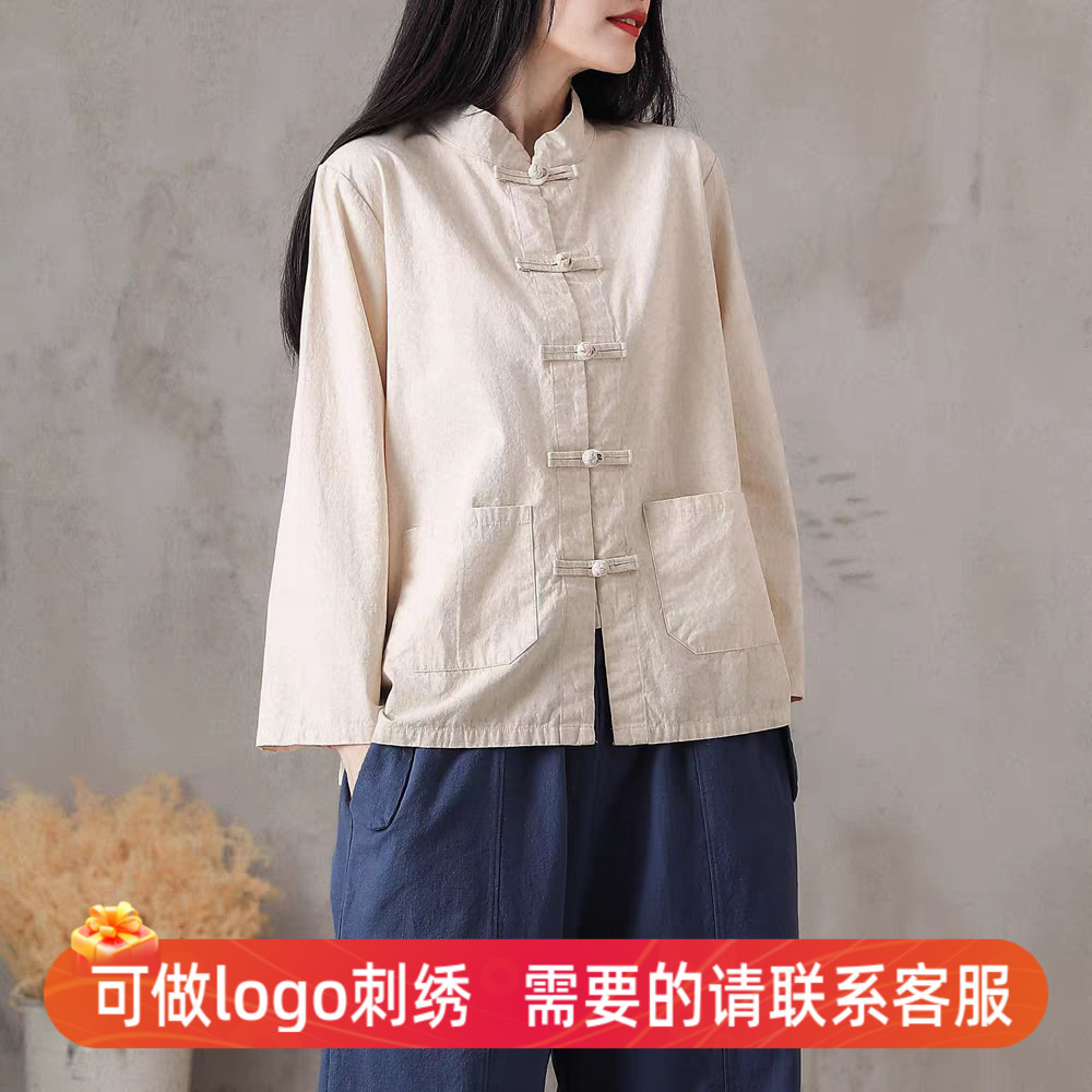 民国风服装男女同款禅意衬衫上衣