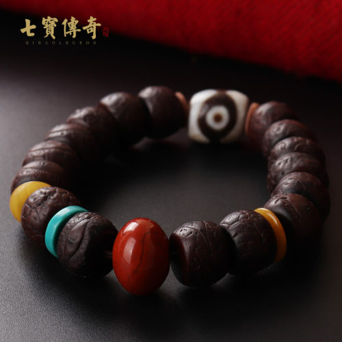 一物一图藏传老凤眼菩提子手串