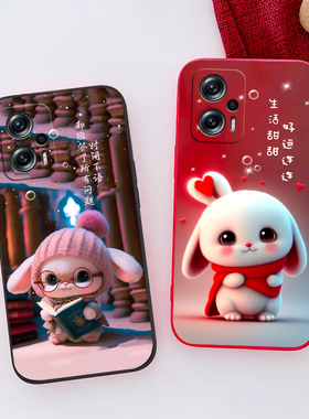 适用于小米22041216UC硅胶手机壳卡通小龙人创意男女RedmiNote11T