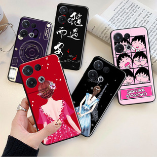 OPPOPGBM10手机壳清新文艺淑女Reno8 5G磨砂防摔软胶保护套PGBT10