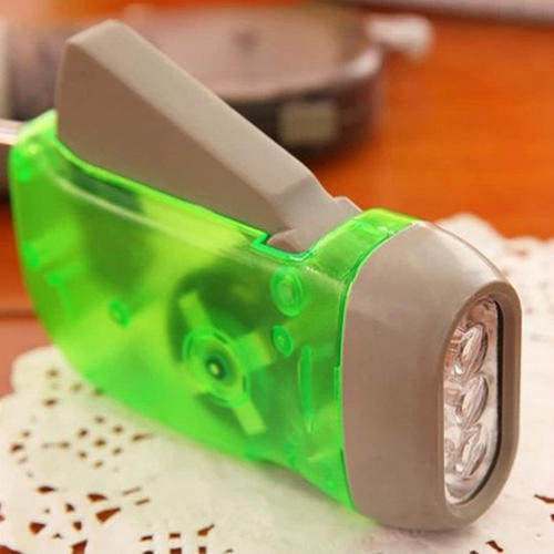 수동식 자가발전 손전등 에너지 절약형 친환경 손전등 휴대용 손전등 3등형 특가 무료배송