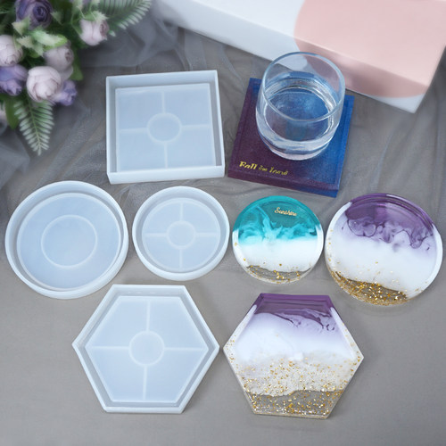 水晶滴胶杯垫模具配件材料