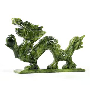 玄众阁 南玉石青龙摆件玉龙工艺饰品十二生肖龙摆件石雕石龙形