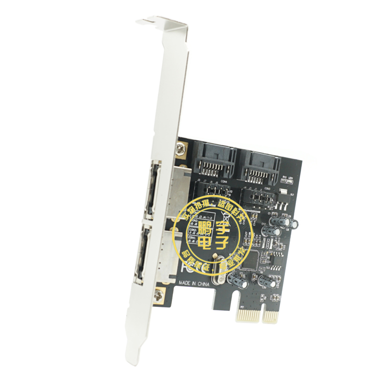 PCI-E 转 SATA3.0  PCIE SATA3 扩展卡 ASM1061 支持启动黑群晖 电脑硬件/显示器/电脑周边 连接线/航插线/连接器/转换器 原图主图