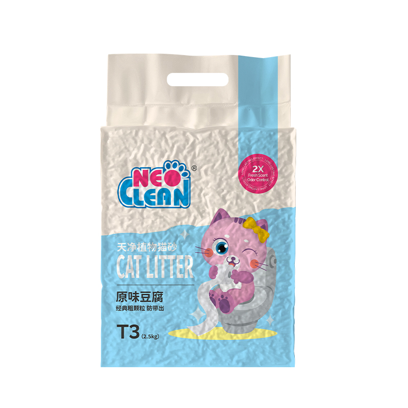 NEO天净豆腐猫砂3.0粗2.5kg可冲厕所 猫沙猫咪用品成猫幼猫除臭