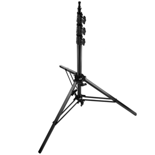 影视铝质支架04腿摄影三脚架黑色电影灯架加粗承重9公斤3.8米灯架