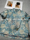 25早秋上新时尚 上衣潮女 衬衫 新中式 复古气质百搭显瘦减龄提花短袖