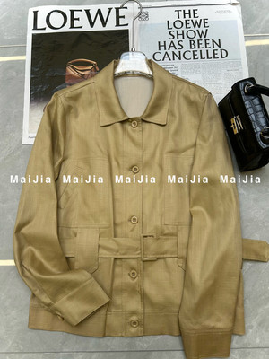 26夏上新法式复古老钱风洋气减龄百搭显瘦气质翻领工装系带短外套