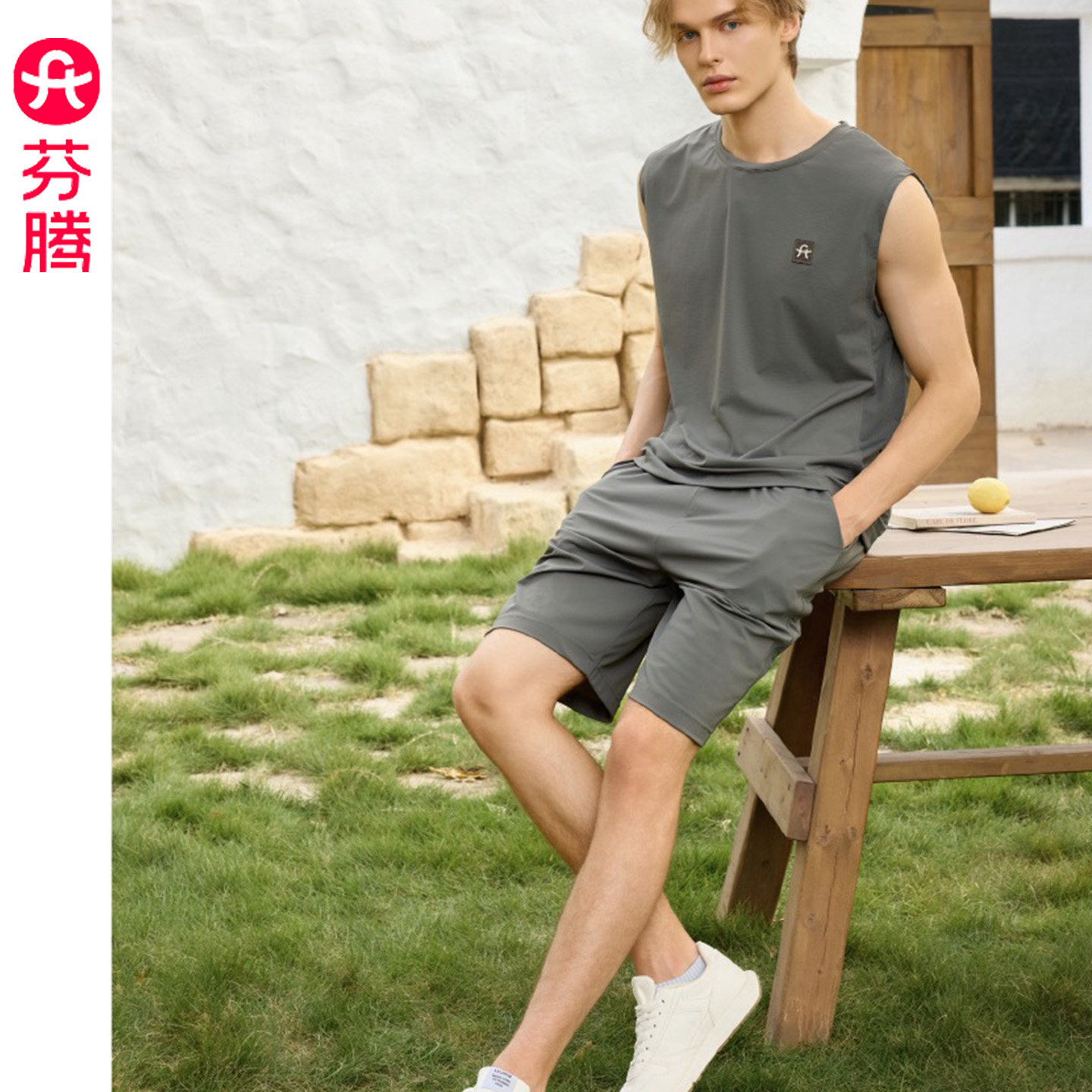 新1系男士速干夏季薄款背心短裤