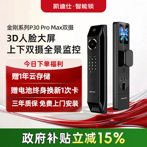 凯迪仕智能门锁P30ProMax