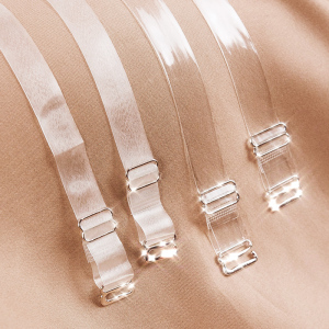 透明肩带女无痕隐形防滑细文胸配件胸罩宽磨砂内衣带子影形一字领