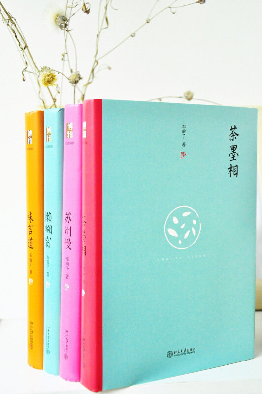 现货正版直发 车前子随笔精选集 苏州慢茶墨相味言道懒糊窗 沙发图书馆(套装共4册)北京大学出版社