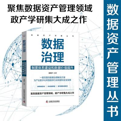 数据治理 制度体系建设和数据价值提升 中国科学技术出版社 吴闻汐 编 大学教材