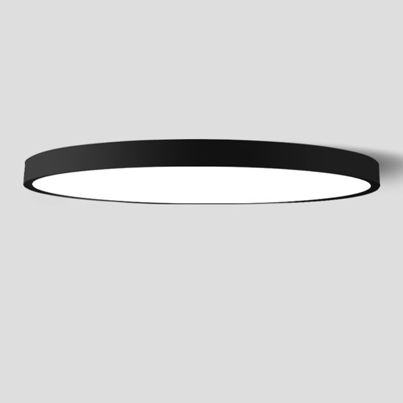 超薄吸顶灯 圆形卧室灯客厅灯个性家用房间灯黑白简约现代LED灯具