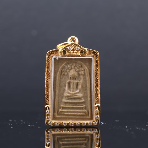 泰国佛牌正品龙婆多2518菩提叶崇迪 龙婆多菩提叶 萨玛空卡保真