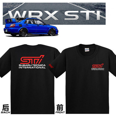 2024年街车机车改装T恤外贸BRZ WRX LEVORG XV 森林人翼豹IMPREZA