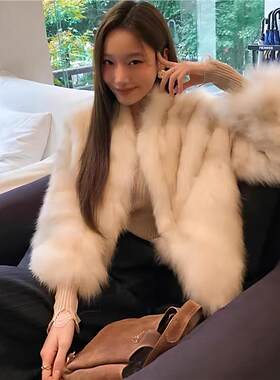 年轻毛毛狐狸高端女款冬季女款新款海宁皮草外套2026大衣毛千金