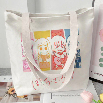 孤独摇滚周边二次元帆布包 cos漫画动漫后藤独后藤一里同款单肩包