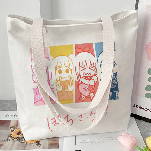 孤独摇滚帆布袋单肩包学生包包