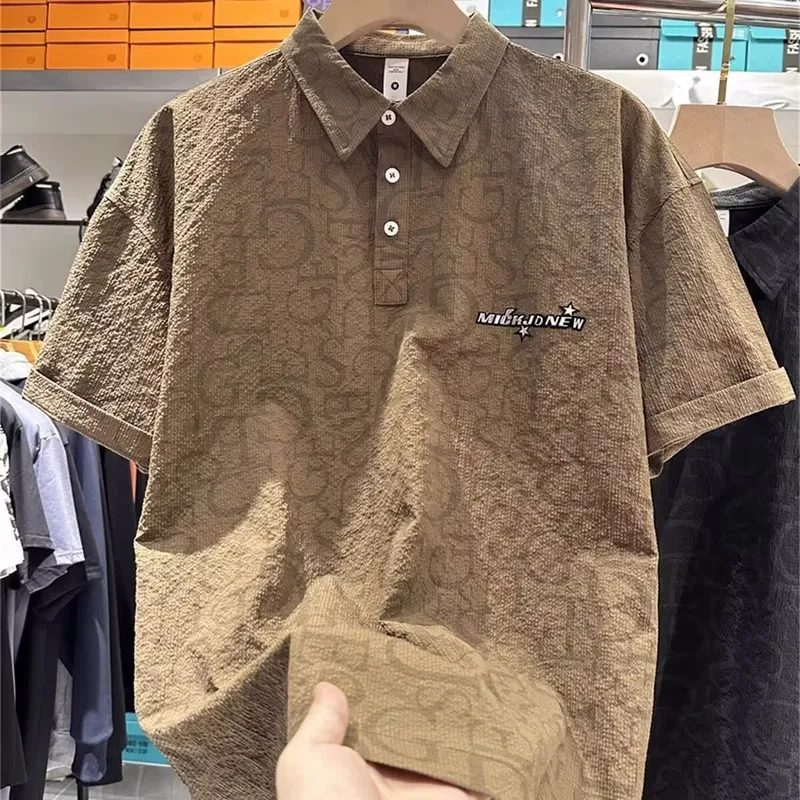 男士春夏设计感短袖POLO衫