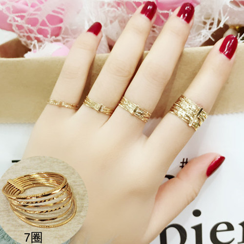 14K金女款戒指很闪亮洗澡不用摘