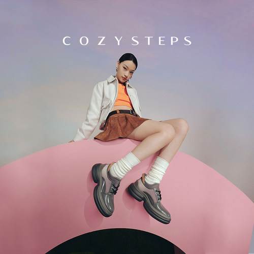 COZY STEPS可至春季时尚舒适设计师女款休闲鞋增高厚底潮流贝果鞋