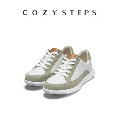 cozysteps头层牛皮拼色休闲鞋