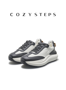 COZY STEPS可至春新款时尚男士休闲鞋厚底增高软底防滑舒适运动鞋