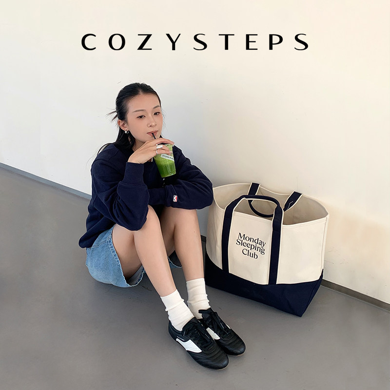 COZY STEPS可至女士26春季新款复古牛皮休闲薄底训练鞋德训鞋女图片
