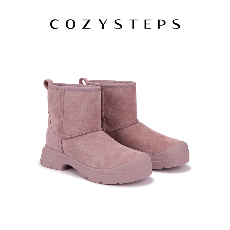 COZY STEPS可至SANIA经典中筒雪地靴防滑防泼保暖女靴26秋冬新品