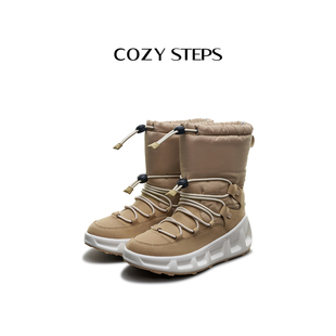 COZY 中筒系带靴子防滑运动厚底雪地靴8098 STEPS可至新款