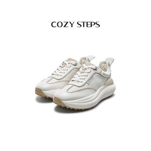 COZY STEPS可至春新时尚女士休闲鞋厚底增高百搭圆头舒适运动鞋