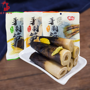 爽口园手剥笋泡椒味竹笋劈开嫩笋芽老汤味鲜笋尖袋装230g香辣即食