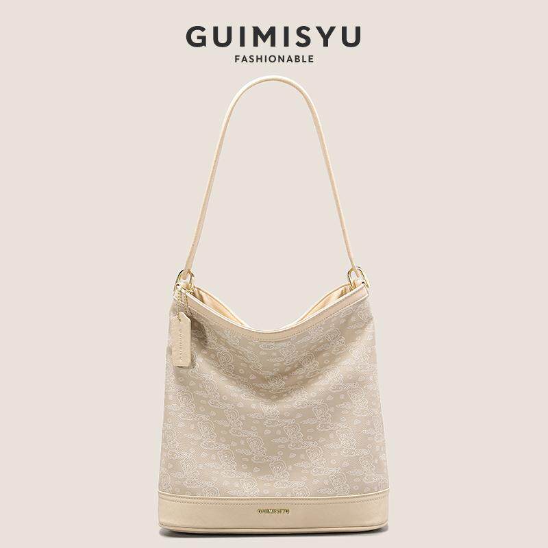 GUIMISIYU原创水桶包2025新款小众高级感红色婚礼百搭单肩手提包,箱包皮具/热销女包/男包,水桶包,淘宝优惠券,粉丝福利购,淘宝优惠卷