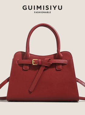 GUIMISIYU2026新款红色婚礼结婚包包女新娘包休闲手提单肩斜挎包