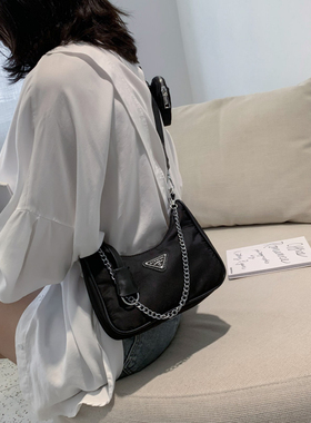 黑色包包2026新款春夏质感三合一百搭ins小众单肩斜挎包腋下包女