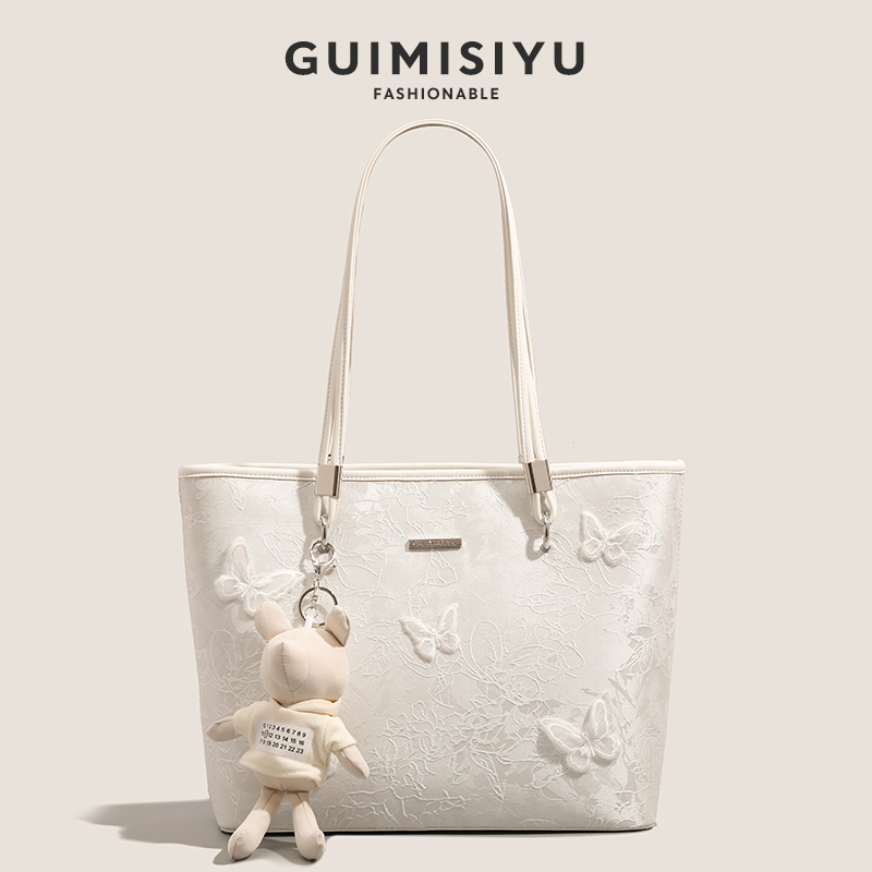 GUIMISIYU原创高级感小众托特包2025新款大容量通勤腋下包单肩包