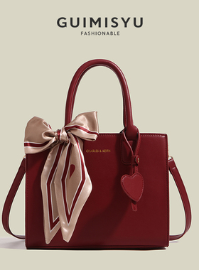 红色结婚包包2026新款潮时尚质感婚包女小众高级感斜跨手提新娘包