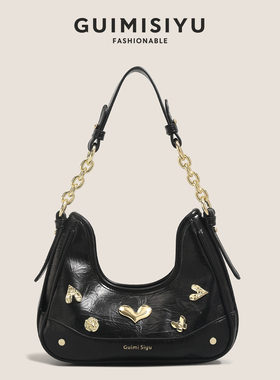 GUIMISIYU原创腋下包包女2026新款小众月牙包休闲通勤单肩斜挎包