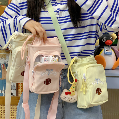 轻便斜挎小包手机水杯包男女同款