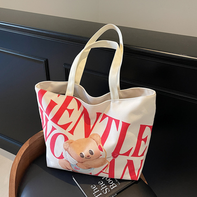 Primesister原创卡通帆布托特包