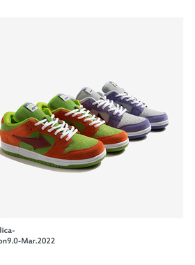 Maulica 经典滑板鞋紫/橘两色 P9.0