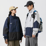 2026秋季新款男日系潮流拼接撞色立领夹克运动休闲外套JK538-F108，男装夹克，电商A101（原外27）