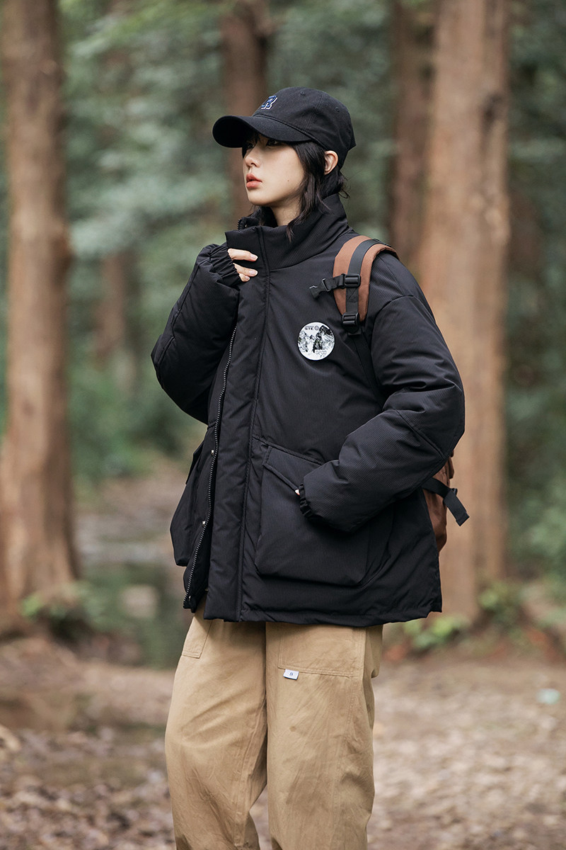 2026冬季新款男日系潮牌宽松休闲立领工装棉服加厚外套MY316-F185图片