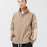 2026春季新款男装日系潮流半拉链立领宽松休闲夹克外套JK352-F135，男装夹克，电商A101（原外27）