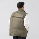 2026冬季新款男装日系潮流宽松纯色加厚棉服马甲外套MJ16-F165，男装棉衣，电商A101（原外27）
