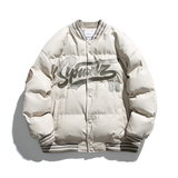 2026冬季新款男装日系潮牌字母刺绣棒球服棉衣加厚外套MY268-F195，男装棉衣，电商A101（原外27）